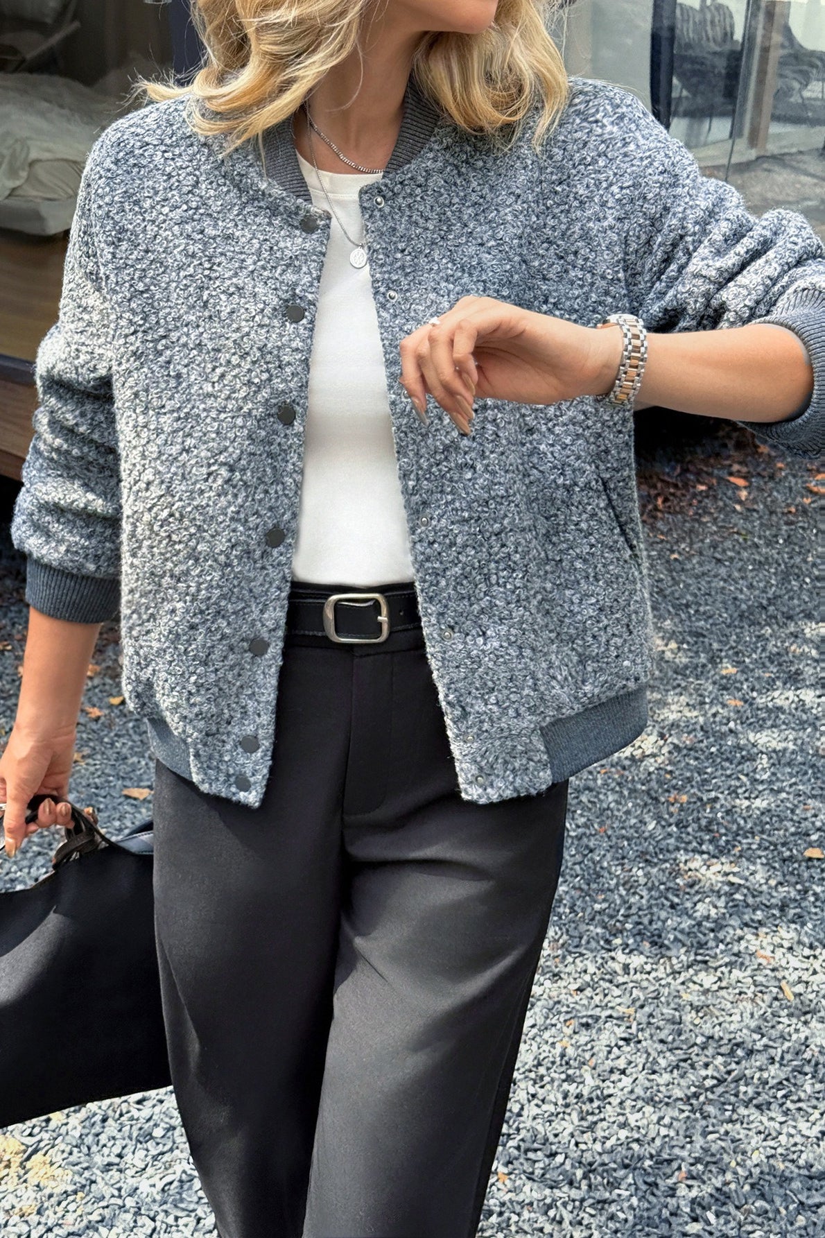 Holiday Style Long Sleeve Button Coat Main image
