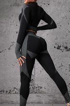 Workout Zip Top Training Pants Activewear Set