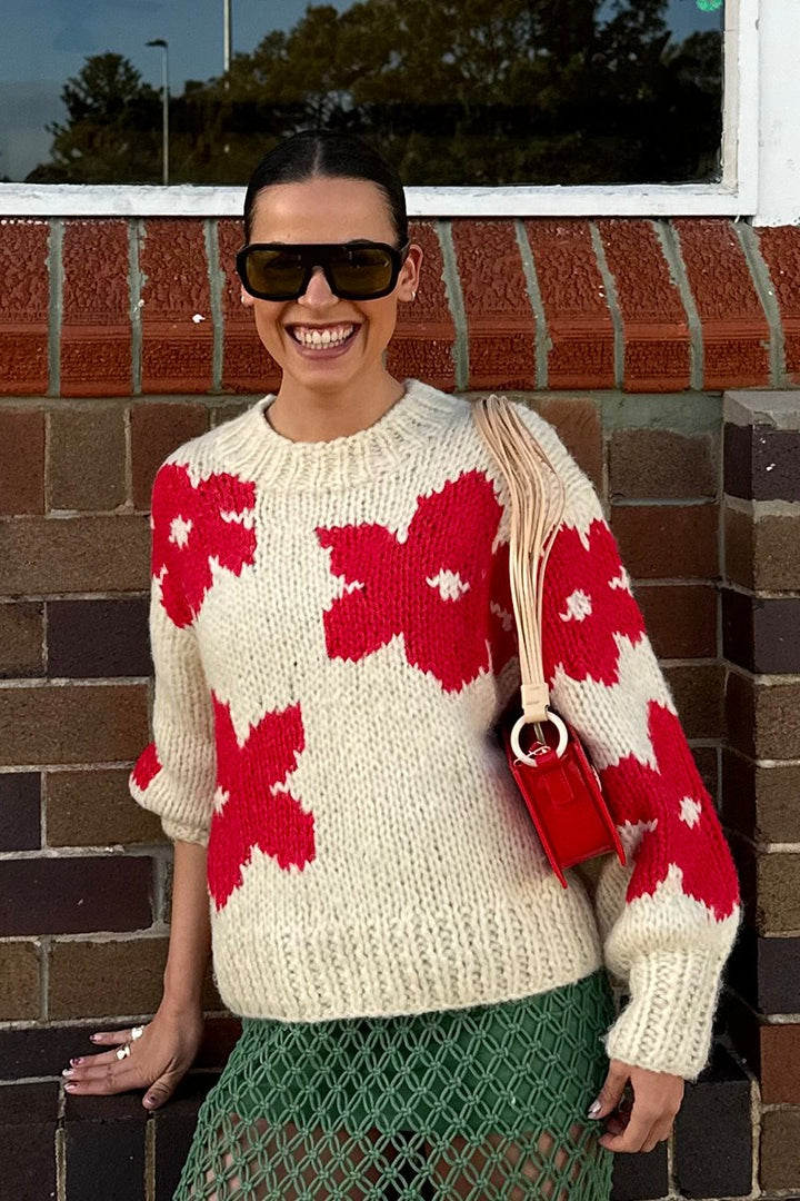 Pullover Floral Detail Sweater Main image