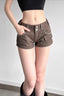 Double Button Booty Denim Shorts