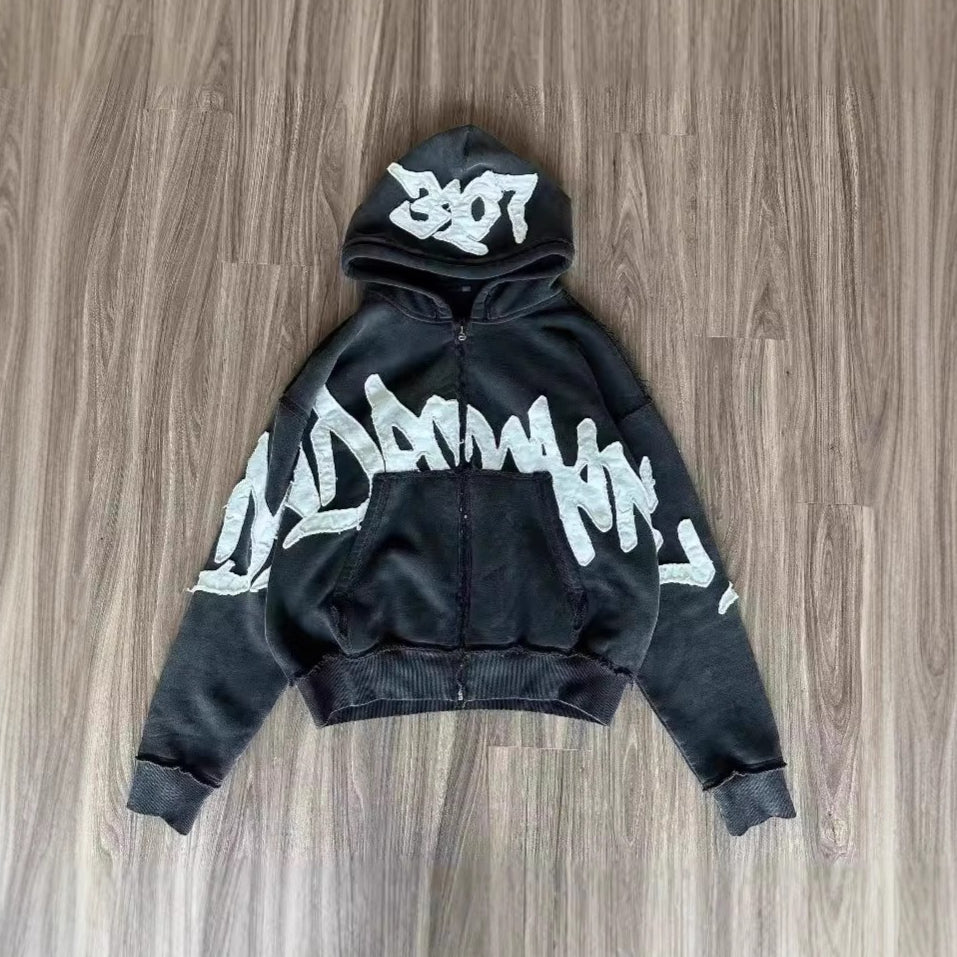 Gothic Y2K Zipper Hoodie Main image