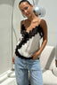 Lace Trim V-Neck Cami Top