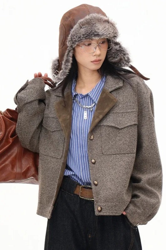 Elegant Cropped Short Jacket Secondary image