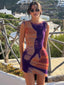 Asymmetrical Crew Neck Sleeveless Summer Dress