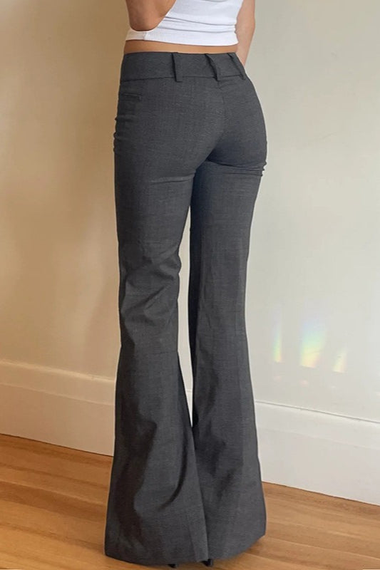 Low Rise Flared Office Chic Tailored Pants Secondary image