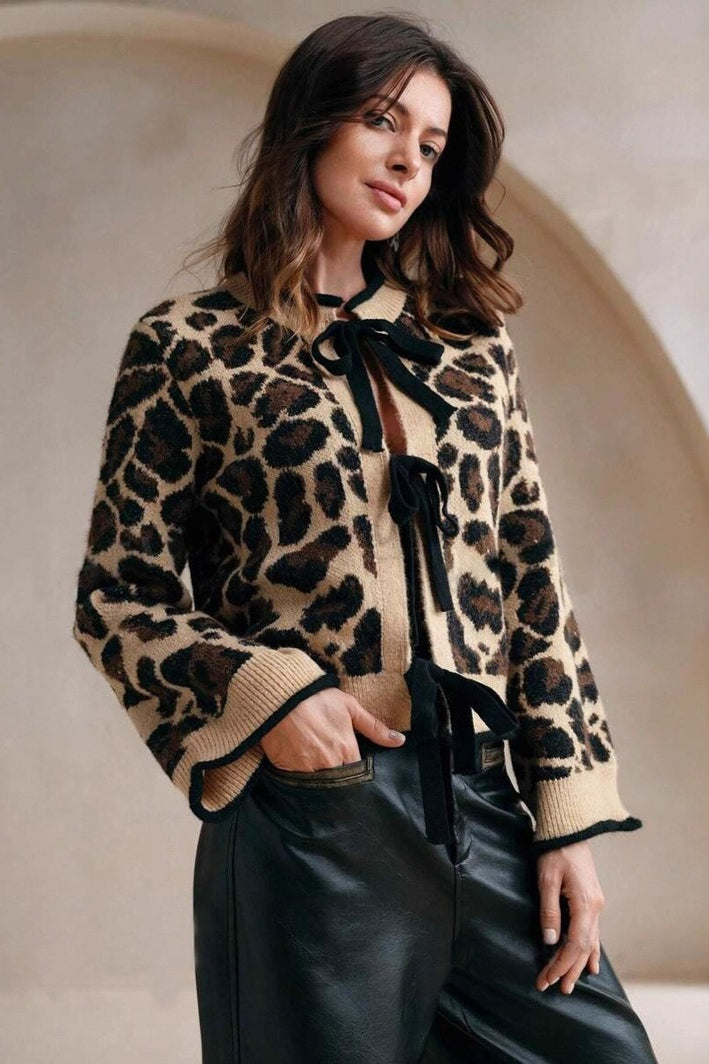 Loose Fit Leopard Print Sweater Main image