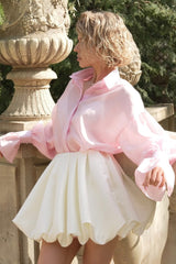 Unique Collared Blush Blouse