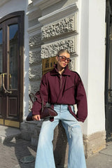 Buttoned Short Street Jacket