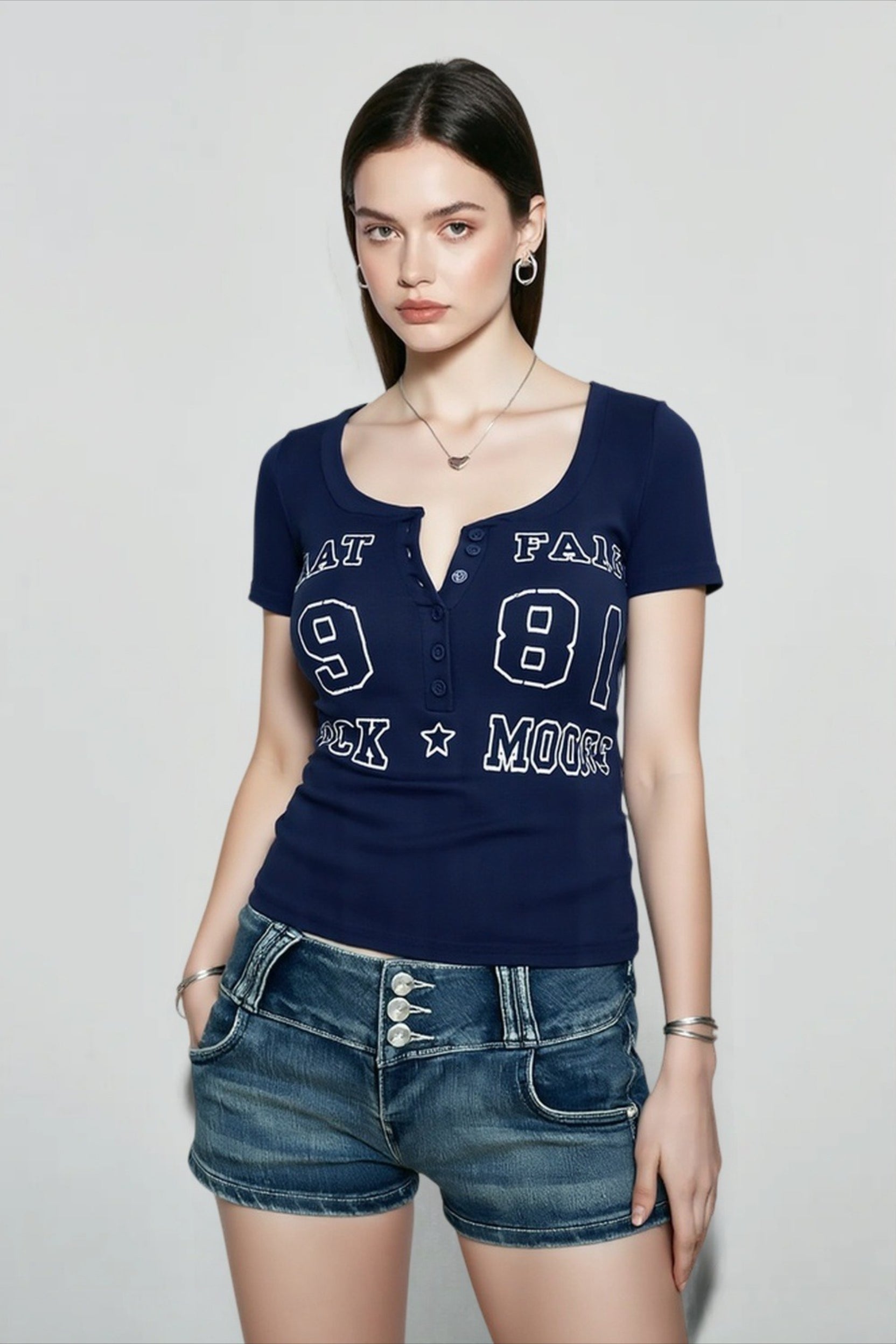 Vintage Fitted Solid T-shirts Main image