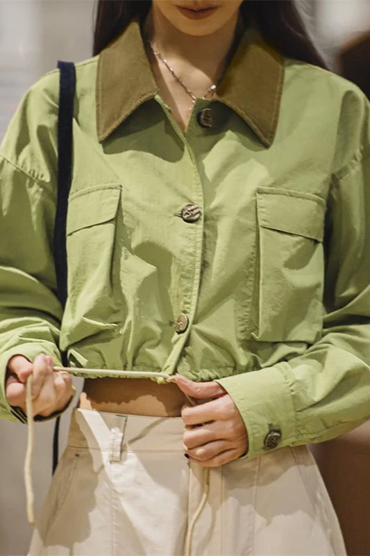 Corduroy Patchwork Safari Jacket Secondary image