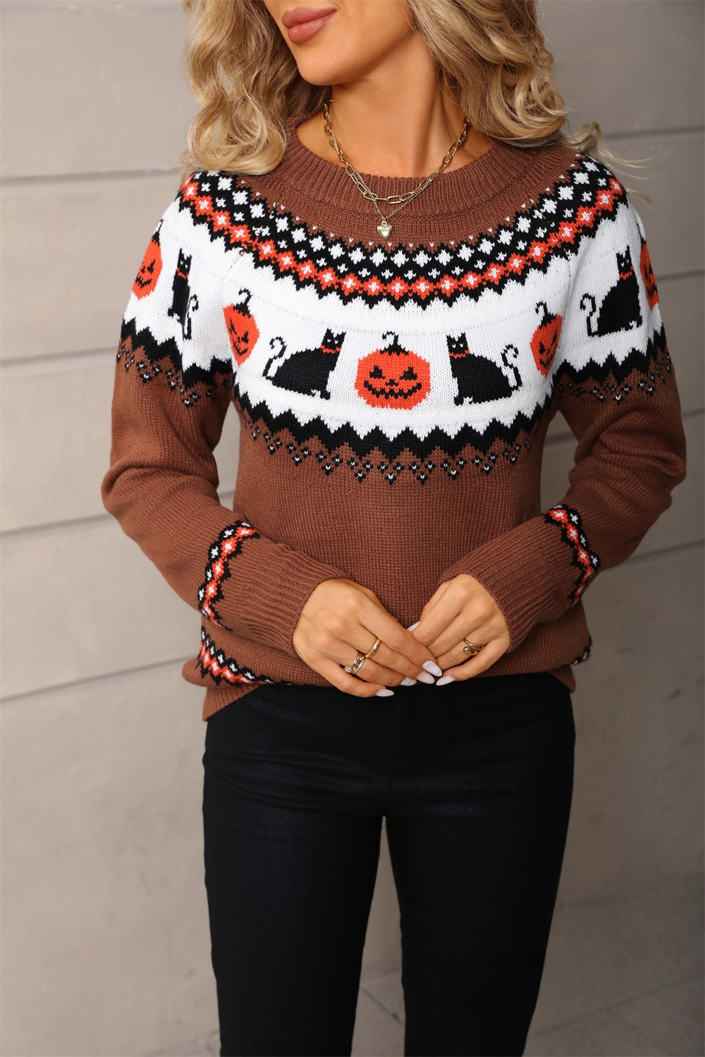 Halloween Knit Sweater Main image