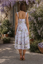 Ditsy Floral Slim Fit Slip Dress