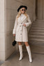 Fur Collar Belted Midi Trench Coat