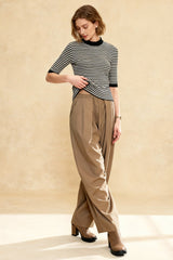 Vintage Wide-Leg Flowing Pants