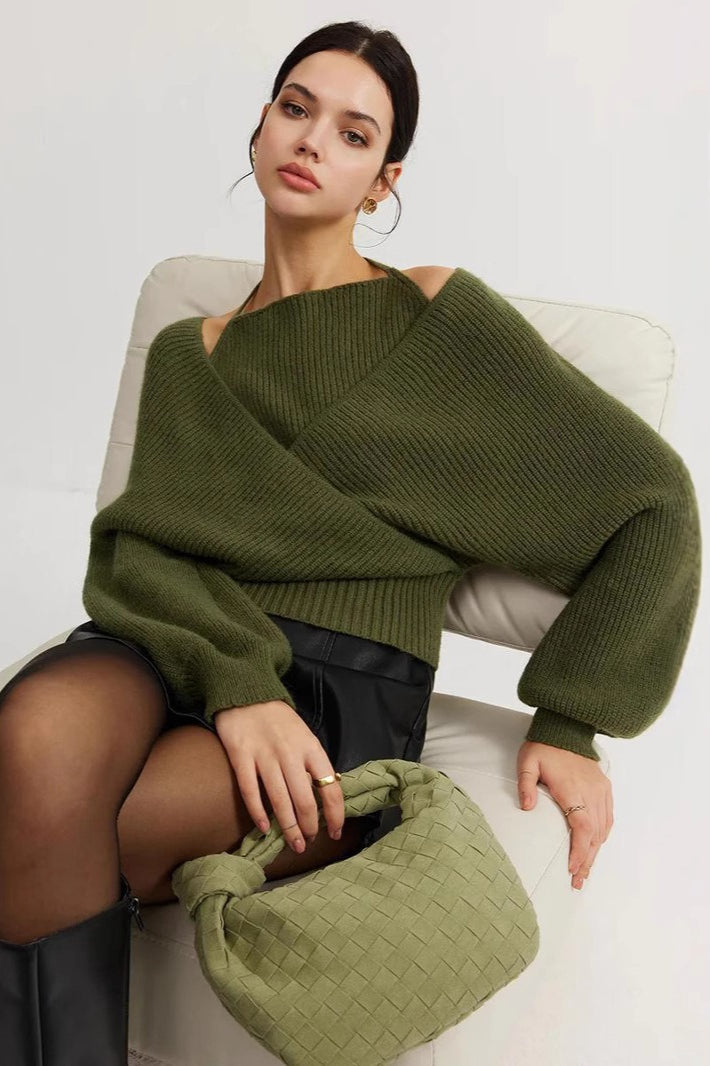 Chic Layered Style Knit Sweater Main image