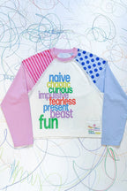 Color Block Letter Print Raglan Long Sleeve T-Shirt