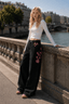 Chic Y2K Vintage Embroidered Wide Leg Jeans