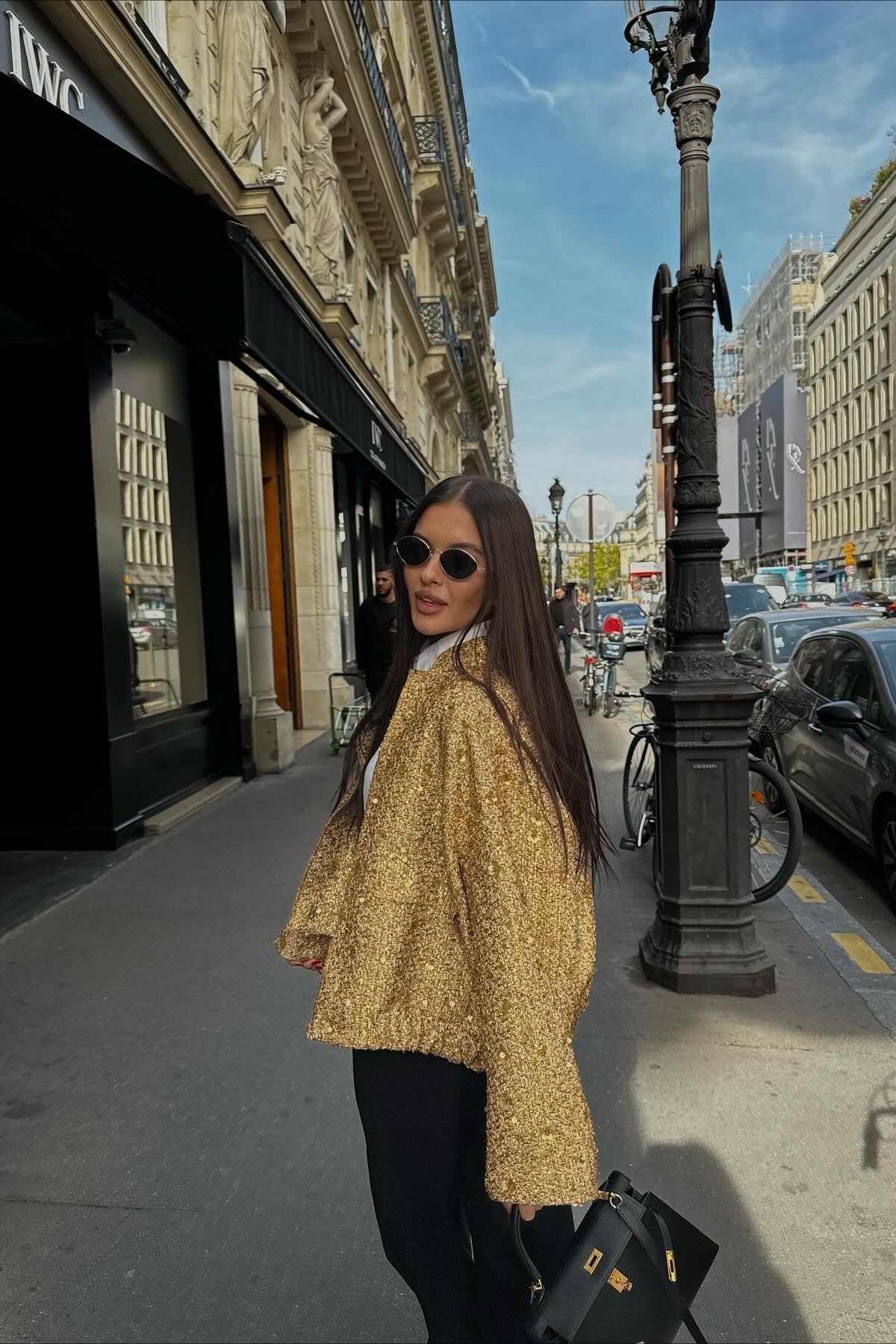 Sequined Stand Collar Jacket Secondary image