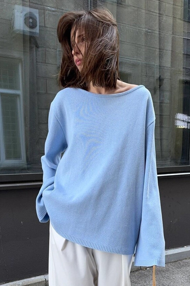 Loose Fit Backless Sweater Secondary image