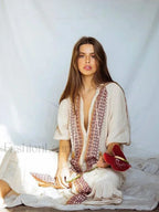 Cotton Flare Sleeve Boho Dress