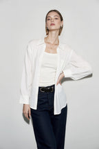 Linen Slim Fit Casual Blouse