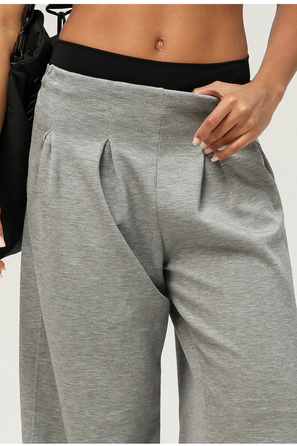 Sporty Casual Box Pleat Loose Straight Dance Pants Secondary image