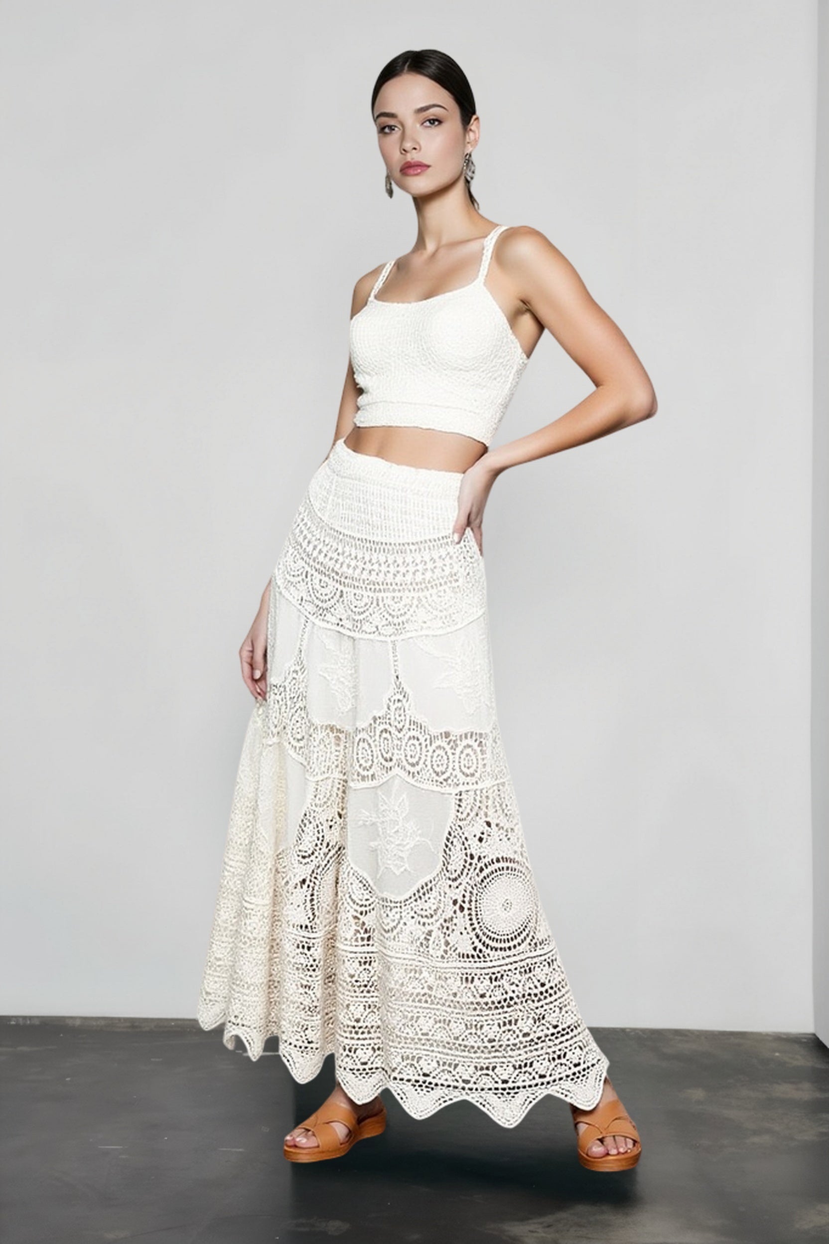 Hollow Out Crochet Vacation Skirt Secondary image