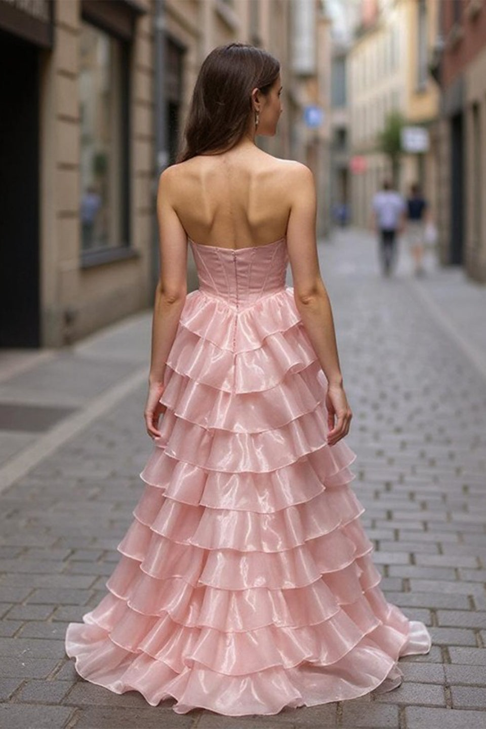 Crystal Mesh Corset Ball Gown Prom Dress Secondary image