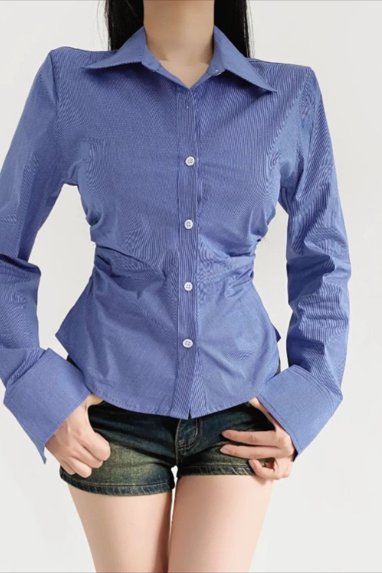 Polo Neck Slim Fit Long Sleeve Top Secondary image
