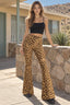Leopard Print Flare Pant