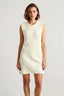 Off Shoulder Lace White Party Long Backless High Waist Dress