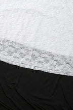 Elegant High Waist Sleeveless Lace Dress