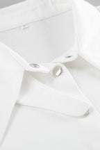 Unique Cropped Collared Blouse