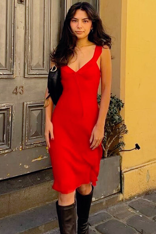 Mesh Panel Bodycon Slip Dress Main image