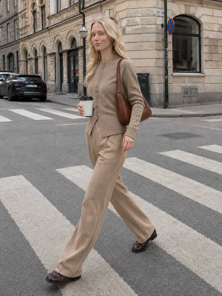 Slit Sleeve Soft Touch Cardigan
