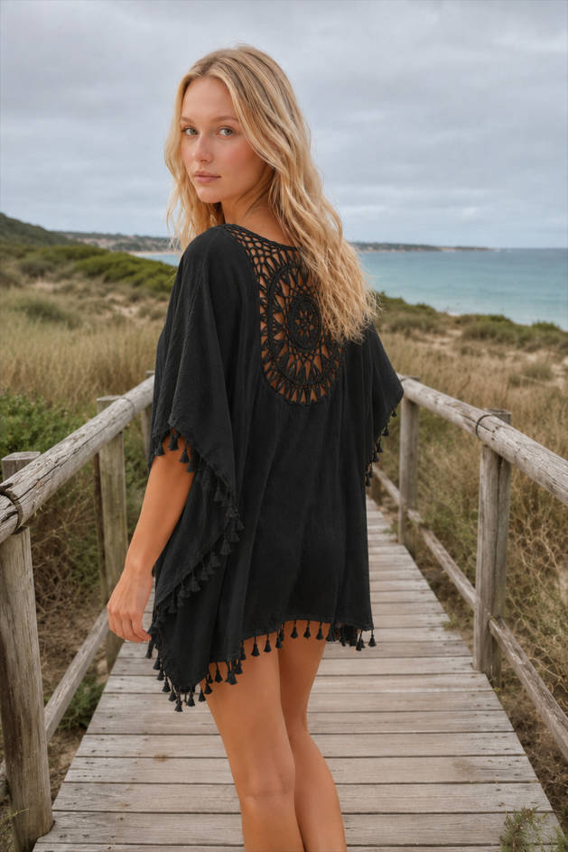 Crochet Cover Up Boho Dress