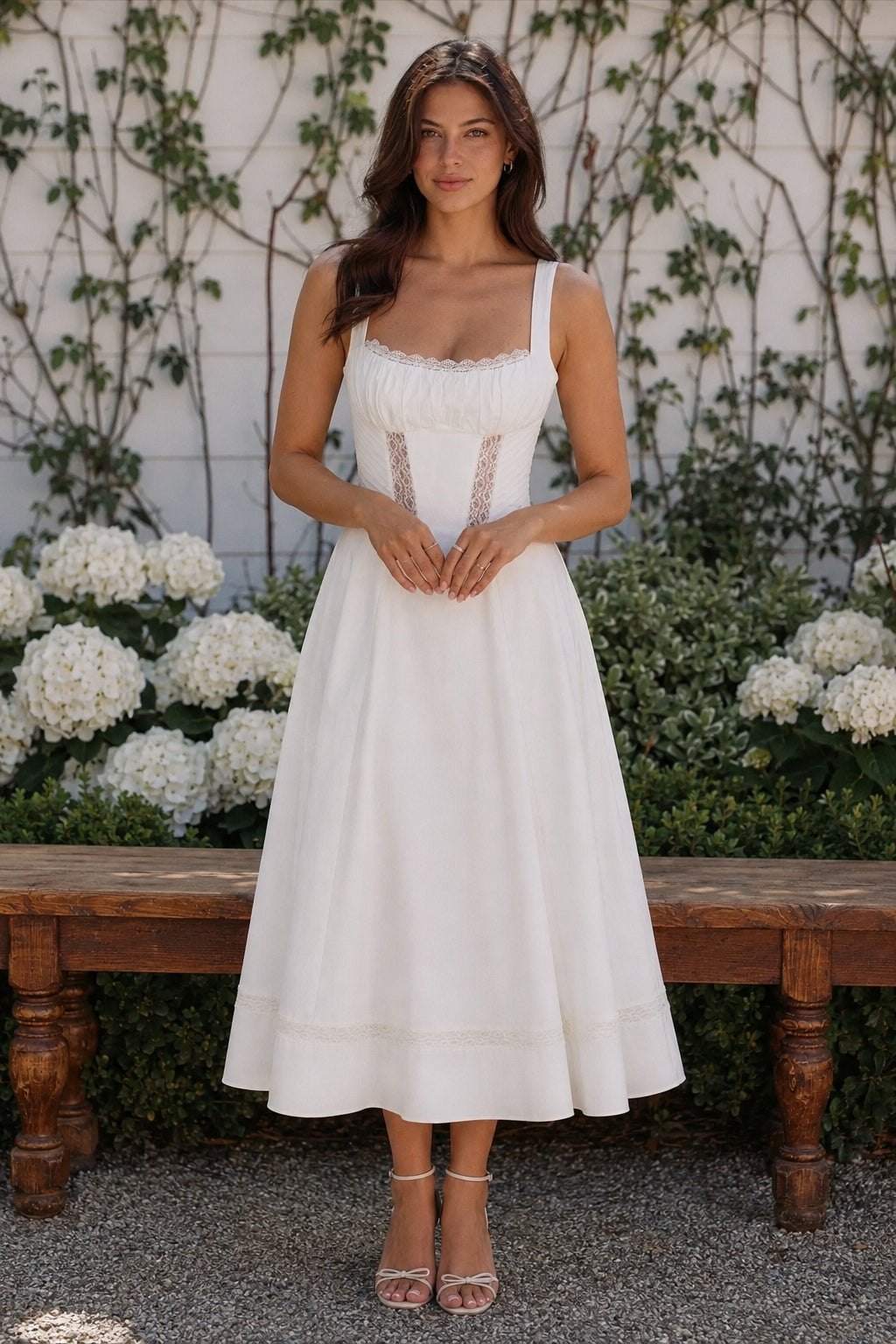 Ditsy Floral Slim Fit Slip Dress Main image