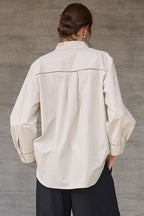 French Lazy Sheer Blouse
