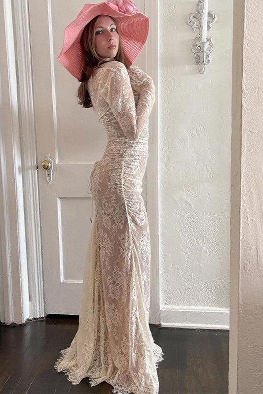 Elegant Crochet Strap Lace Dress Secondary image