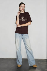 Letter Print Cotton T-shirts