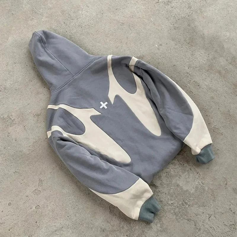 Devil Print Zip Up Hoodie Secondary image