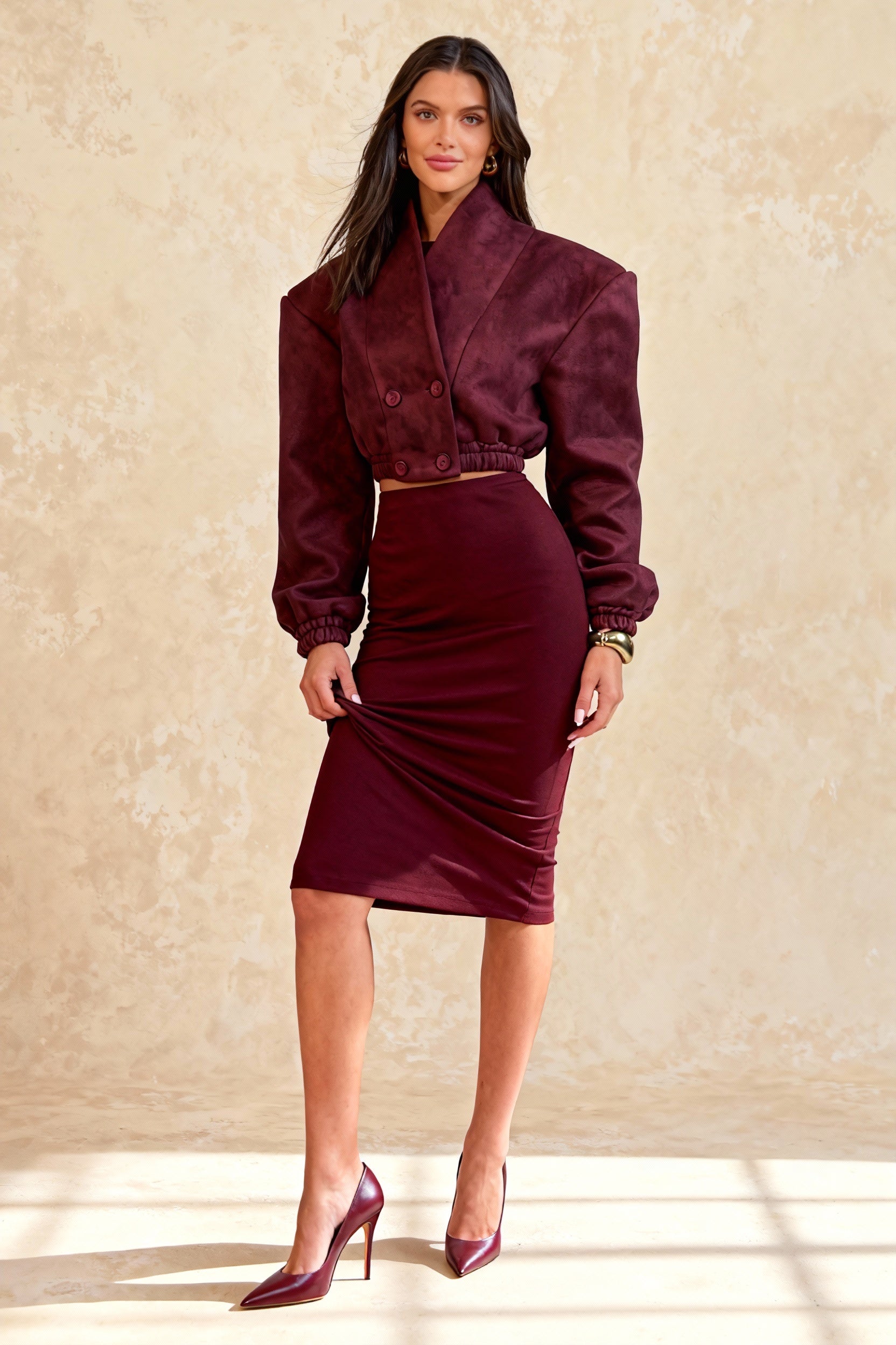 Double Breasted Slim Fit Coat Main image