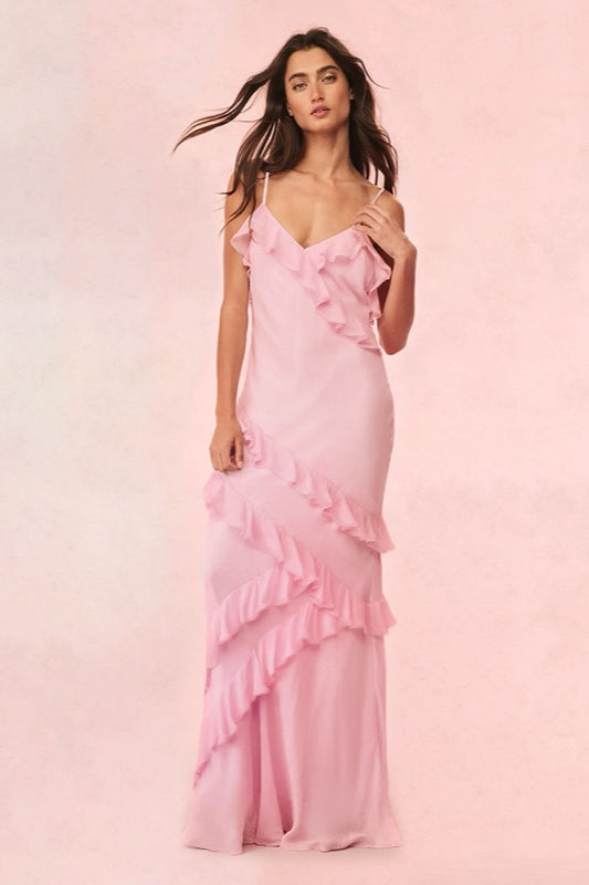 Resort Ruffle Slip Dress Secondary image