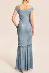 V-Neck Backless Fitted Knit Sweater Dress