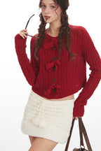 Cropped Lace Long Sleeve Cardigan