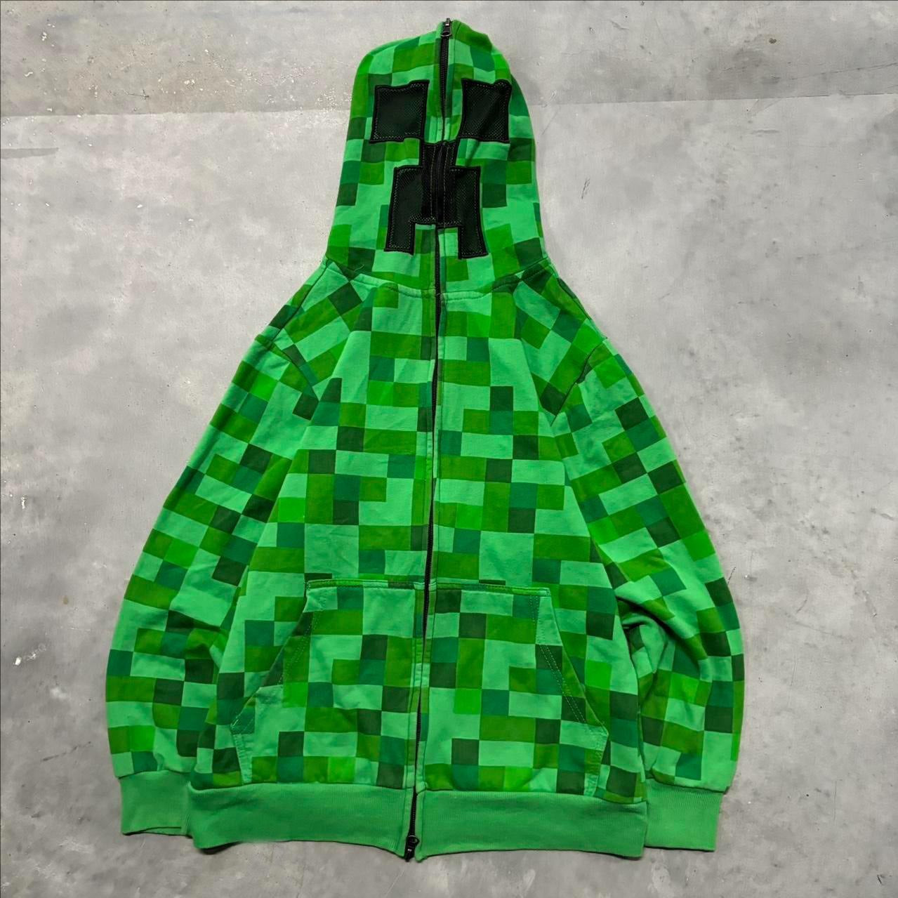 Graphic Zip Up Oversized Hoodie Main image