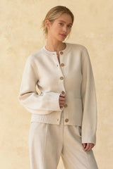 Long Sleeve Fashion Knitted Sweater Cardigan