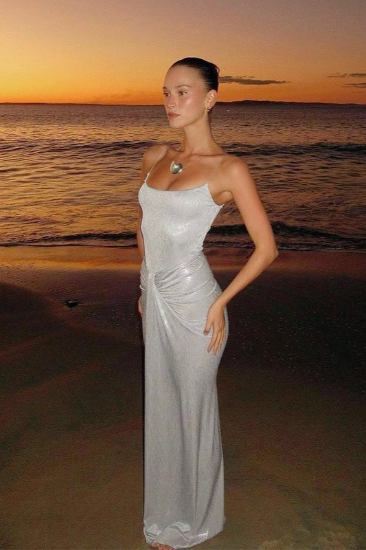 Ruched Twist Detail Slip Dress Secondary image