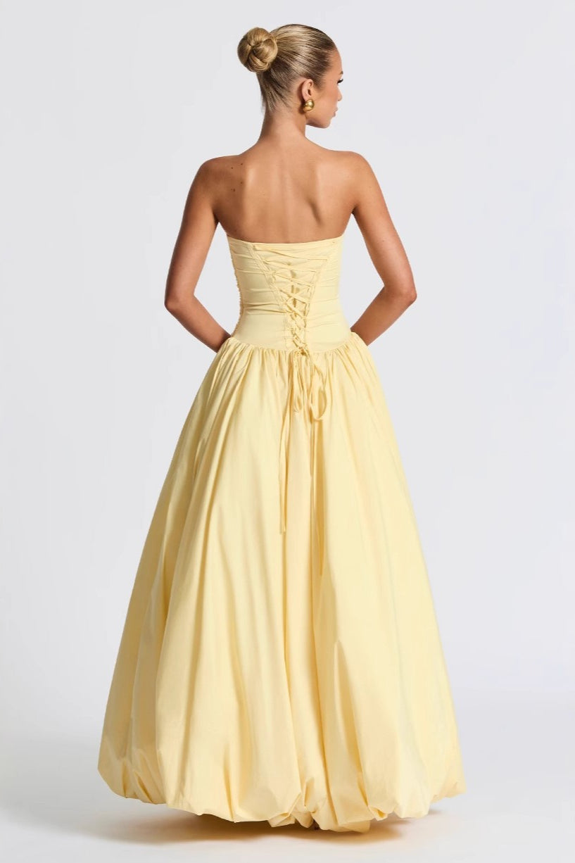 Solid Color Tie Front Bodycon Prom Dress Secondary image