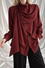 Vintage Asymmetrical Patchwork Blouse